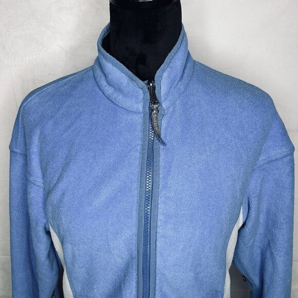 MARMOT Fleece Jacket Women's Size M Blue Full Zip Lightweight Top - Picture 2 of 12